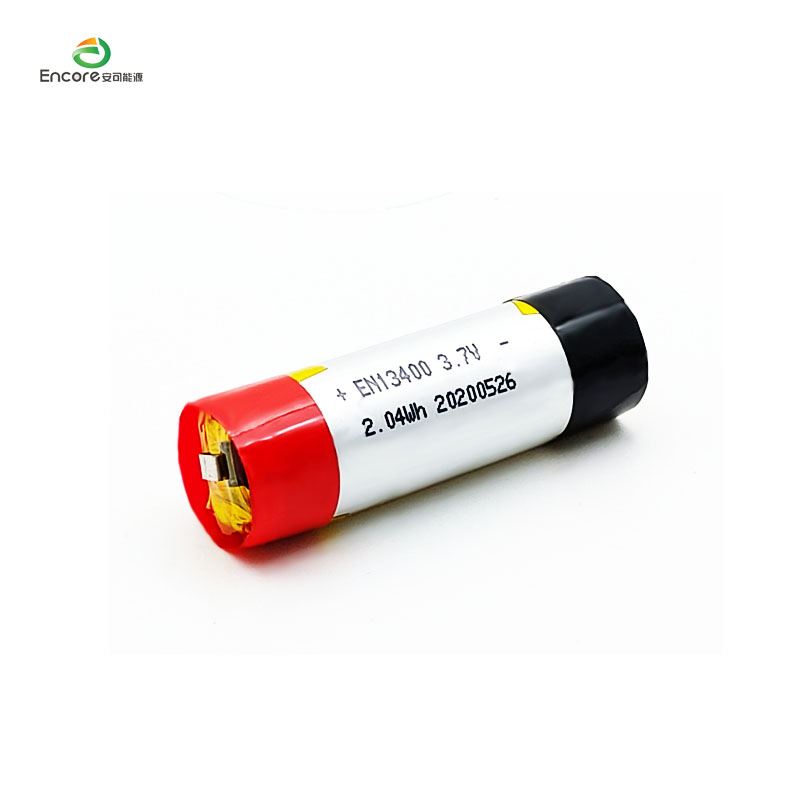 13400 बेलनाकार 550mah lipo ब्याट्री