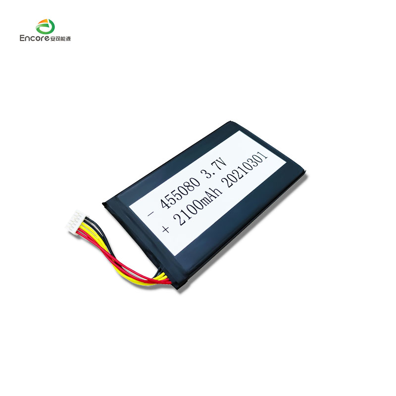 3.7v 2100mah 455080 lipo ब्याट्री