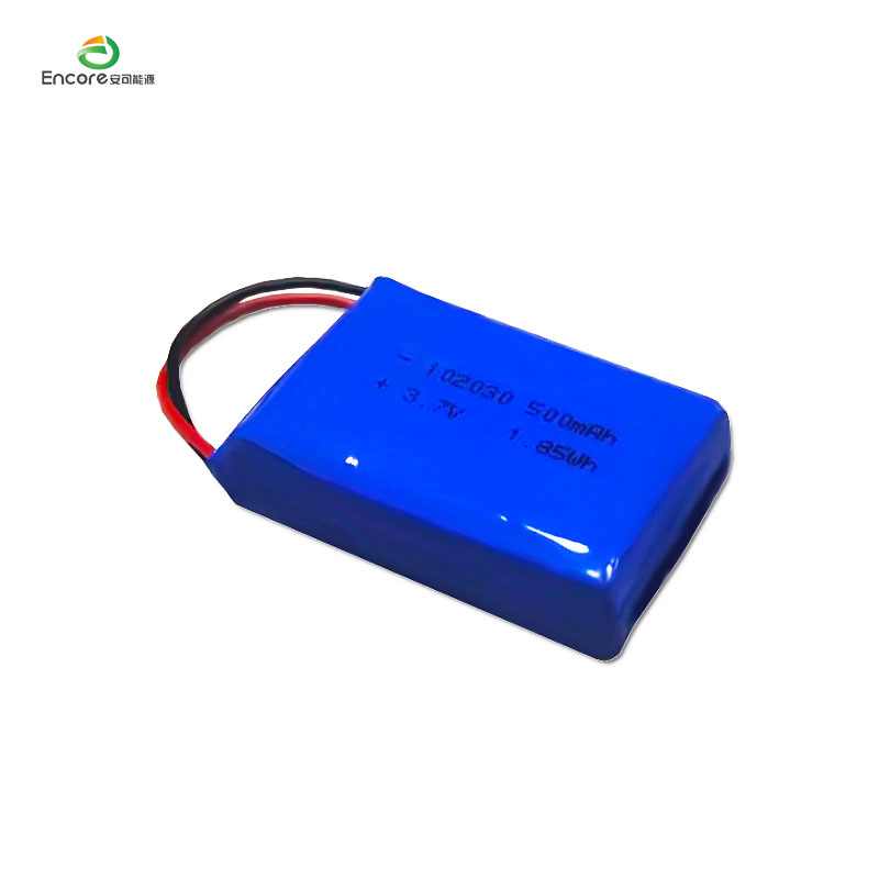 3.7v 500mah 1.85wh lipo ब्याट्री