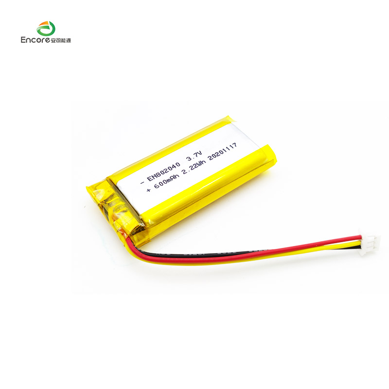 3.7v 600mah 2.22wh ली आयन ब्याट्री