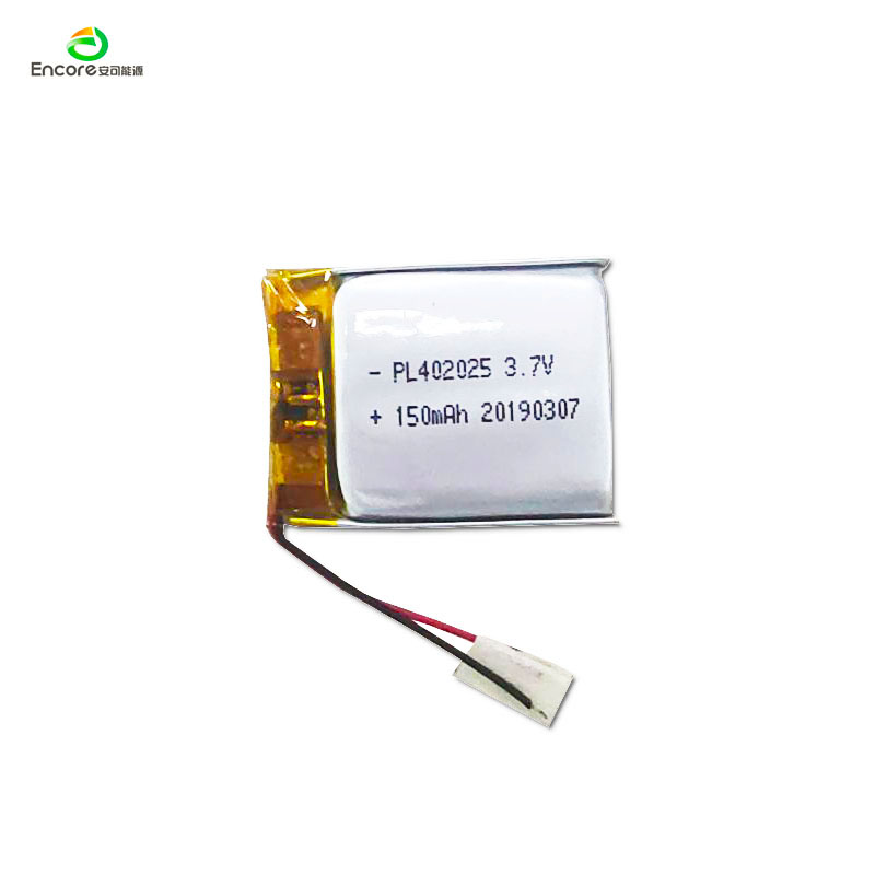 402025 150mAh 3.7v रिचार्जेबल लिपो ब्याट्री