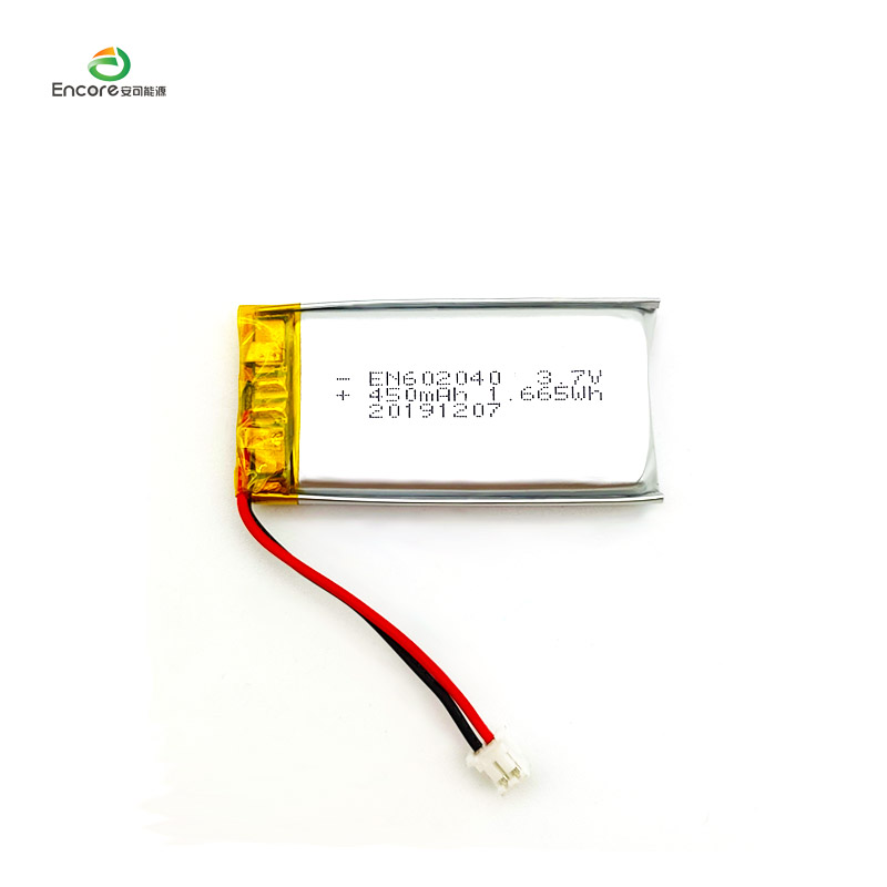 602040 3.7v 450mah ली पोलिमर ब्याट्री